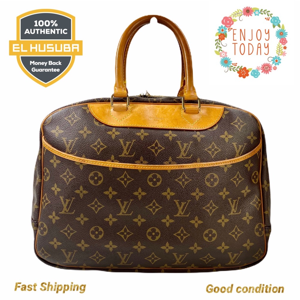 🌻💯 LOUIS VUITTON SATCHEL BAG Deauville monogram